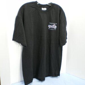 American Classic Motorcycle Black Graphic Tee Shirt, Size XL